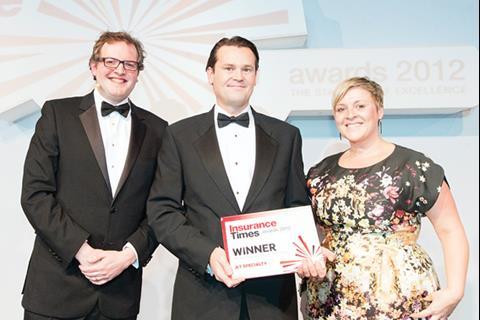IT Awards 2012, UK Broker Innovation of the Year, Winner, JLT Specialty